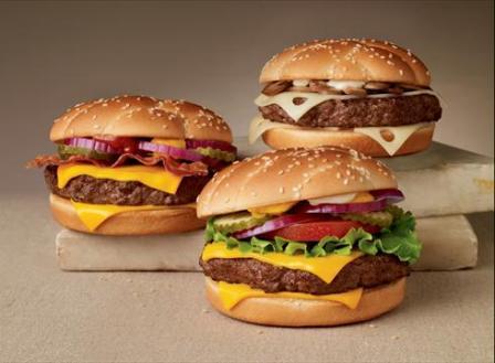 Look at these burgers, and tell us that you don't find them unhealthy. McDonald's Menu 2